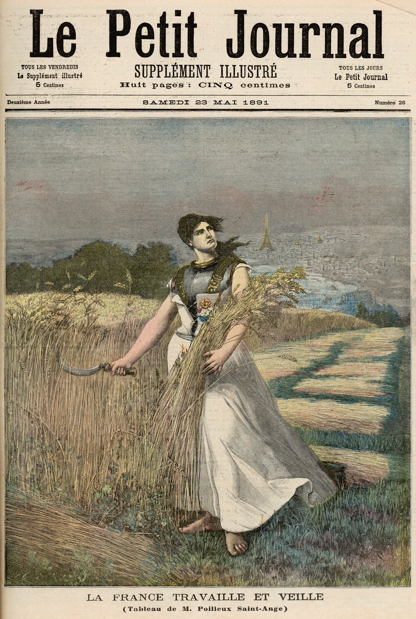 Alegorie Francie, z „Le Petit Journal“, 23. května 1891 od Fortune Louis Meaulle and Henri Meyer