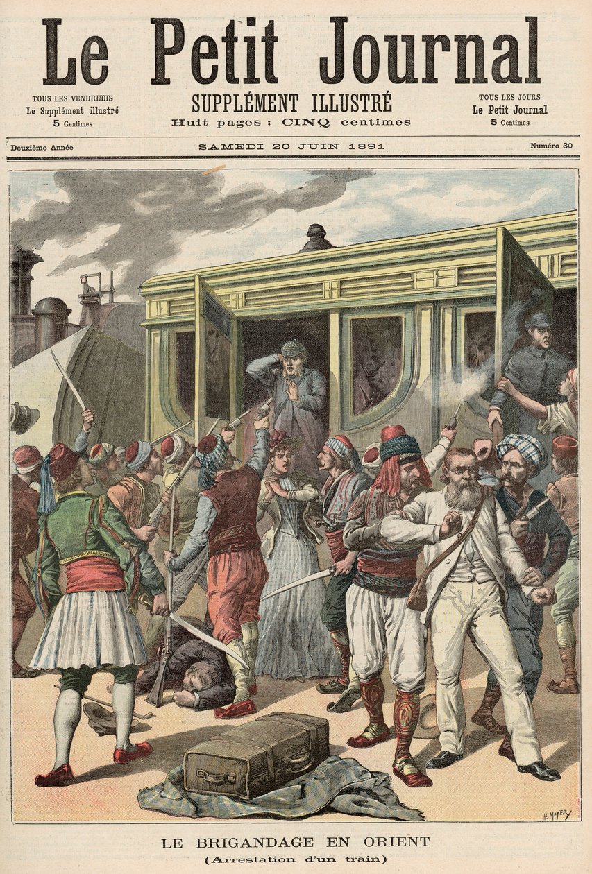 Bandité v Orientu: z listu "Le Petit Journal", 20. června 1891. od Fortune Louis Meaulle and Henri Meyer