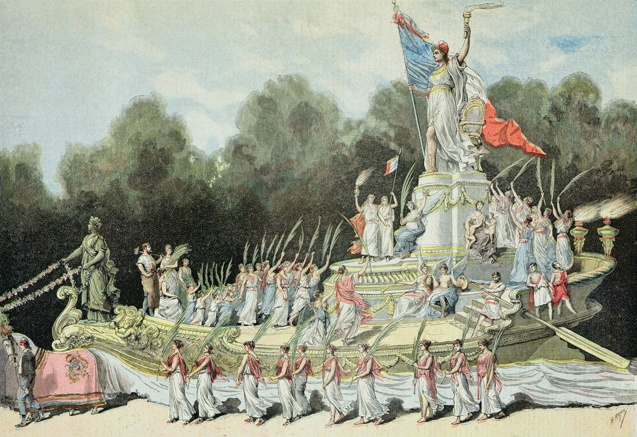 Vůz triumfu republiky na Národní slavnosti, 22. září 1892, z „Le Petit Journal“, 24. září 1892 od Fortune Louis Meaulle and Henri Meyer