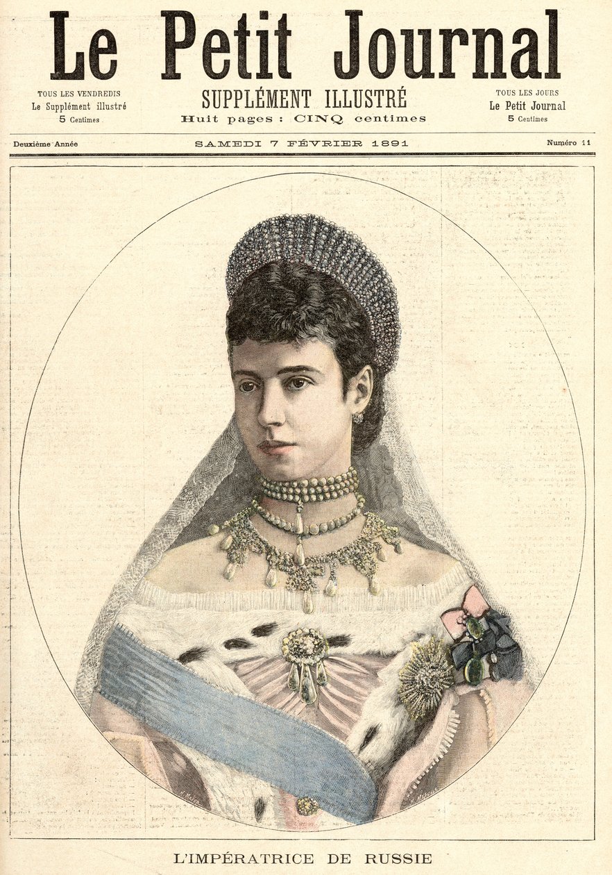 Císařovna Ruska, z „Le Petit Journal“, 7. února 1891 od Fortune Louis Meaulle and Henri Meyer