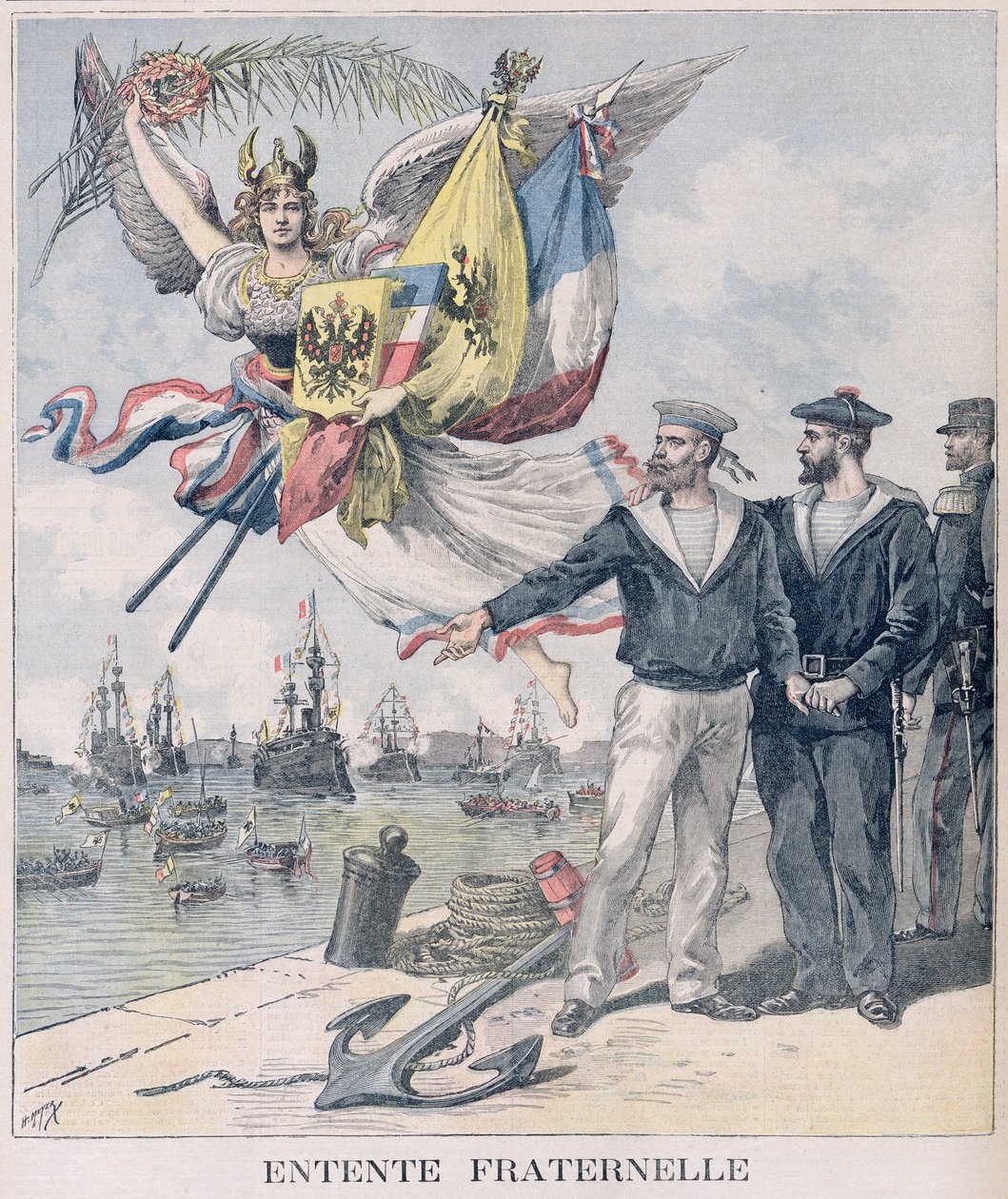 Francouzsko-ruská dohoda, ilustrace z 