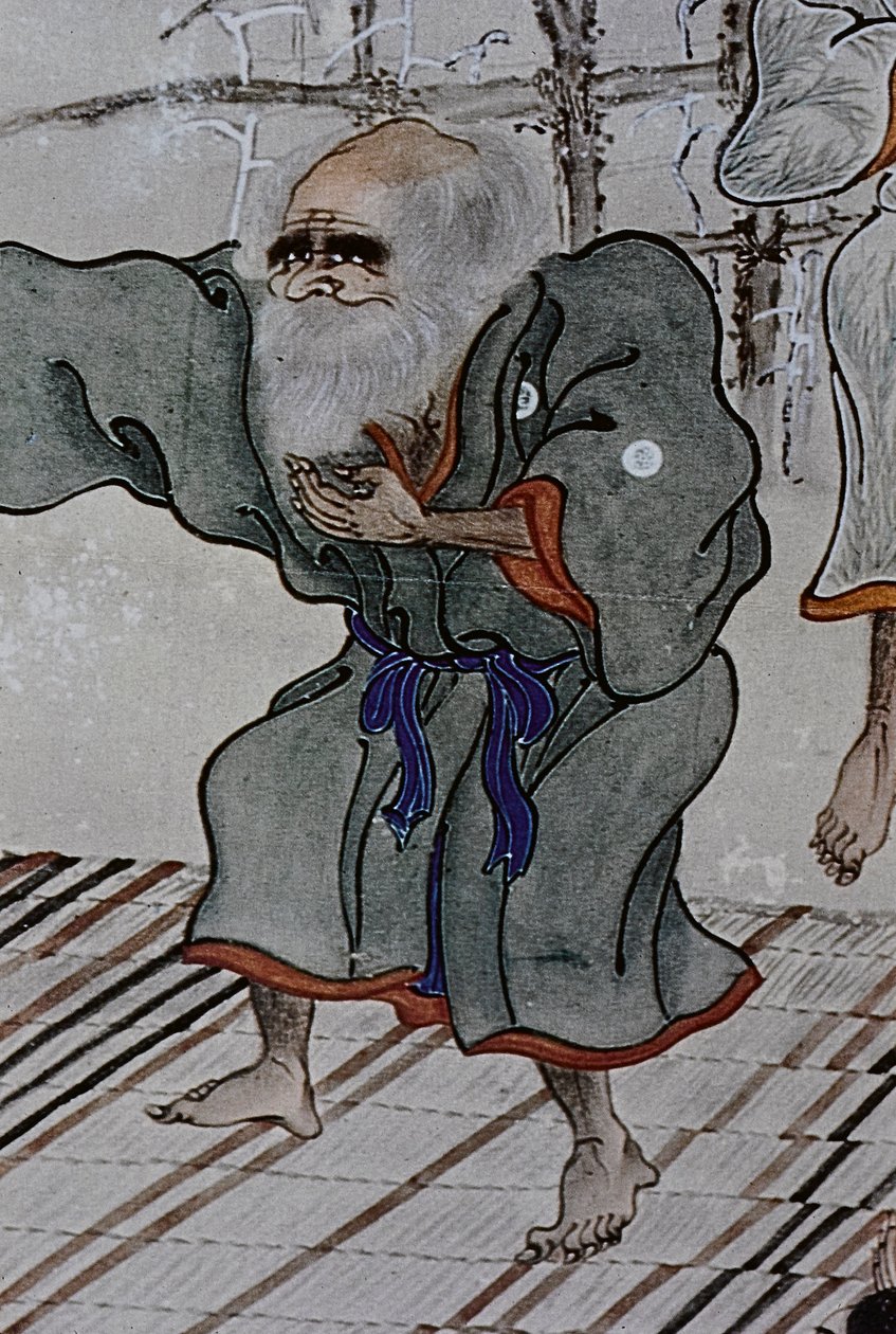 Velcí vůdci Ainu osmnáctého století: Itokoi a Šiniči z Akkeši, Čosama z Uraašibetsu a Šonko z Nošappu, zejména ilustrace. od Fosco Maraini