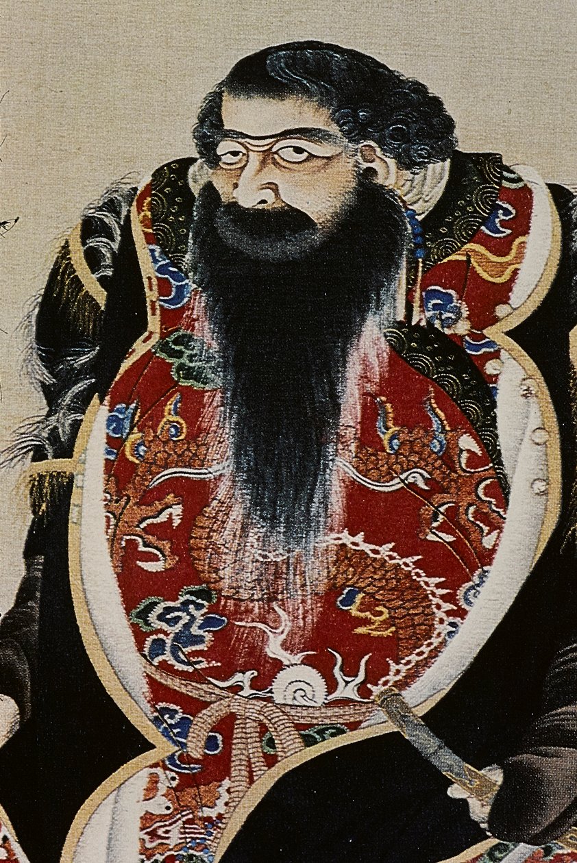 Velcí vůdci Ainu osmnáctého století: Itokoi a Šiniči z Akkeši, Čosama z Uraašibetsu a Šonko z Nošappu, zejména ilustrace. od Fosco Maraini