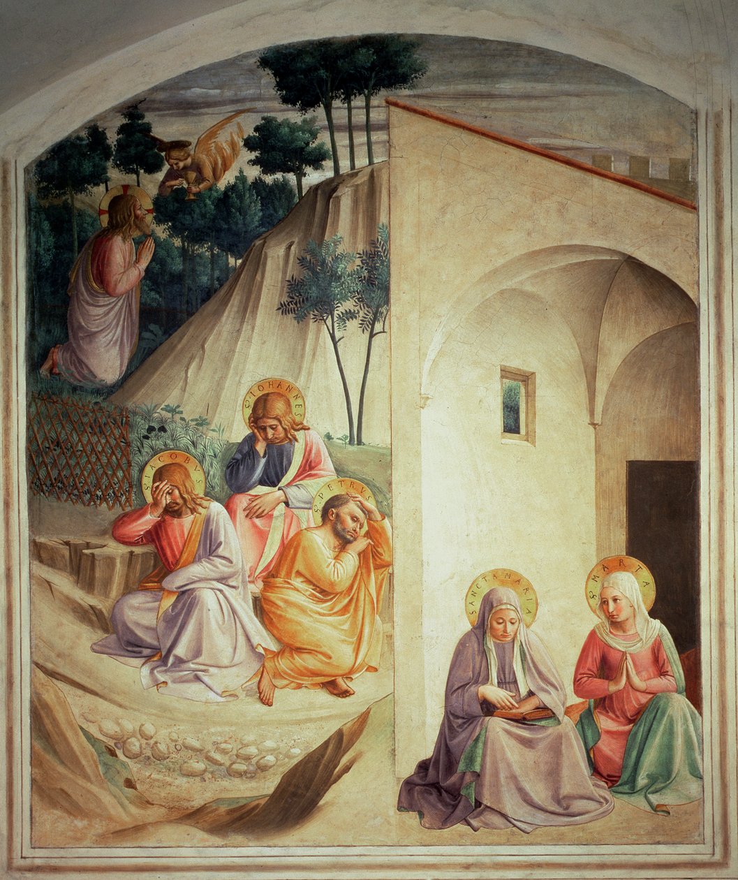 Agónie v zahradě, 1442 od Fra Angelico