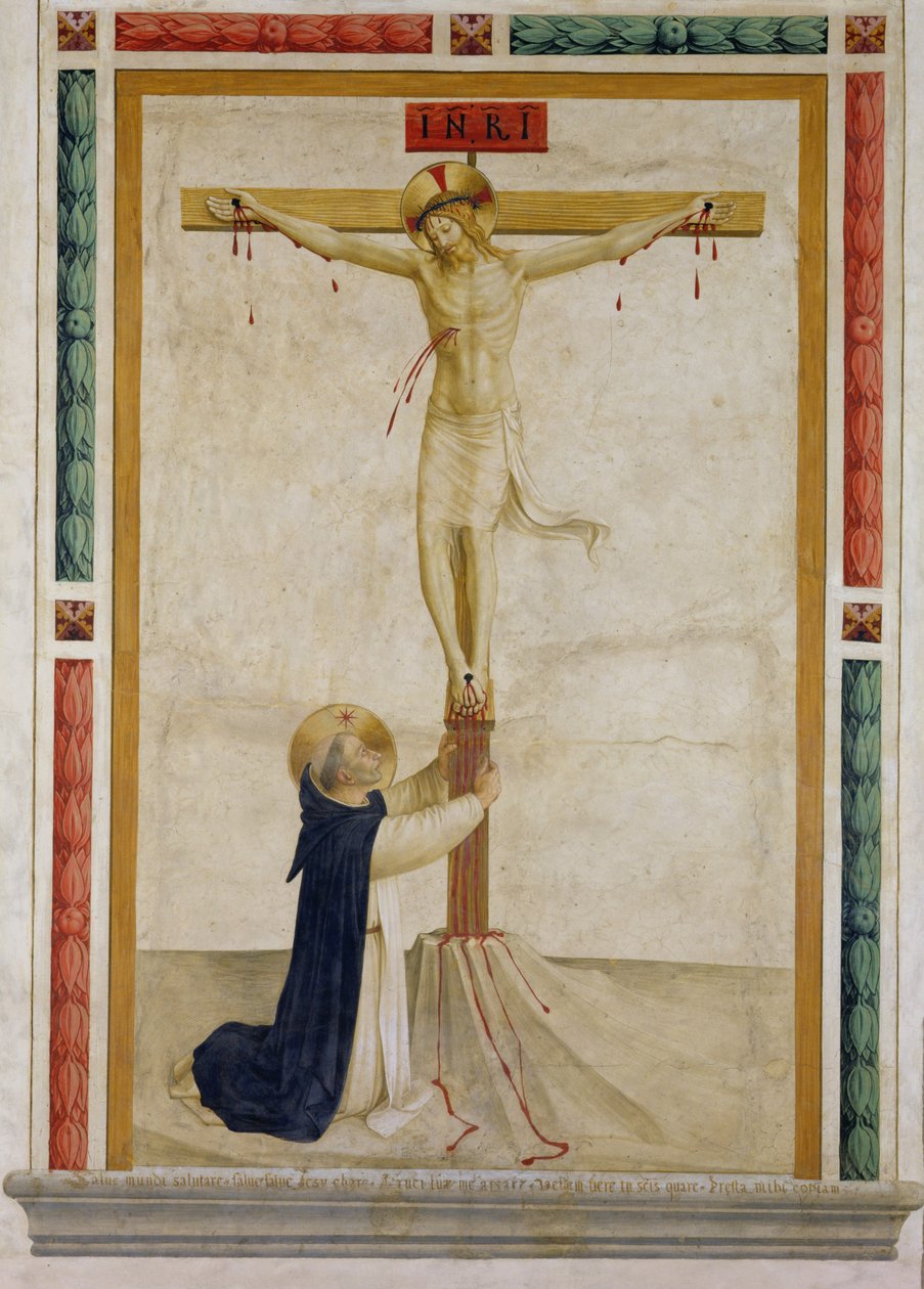 Ukřižování se svatým Dominikem od Fra Angelico
