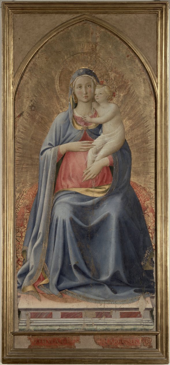 Madonna a dítě, kolem 1430 (tempera na panelu) od Fra Angelico