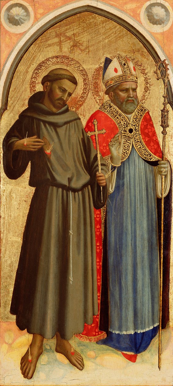 Svatý František a svatý biskup od Fra Angelico