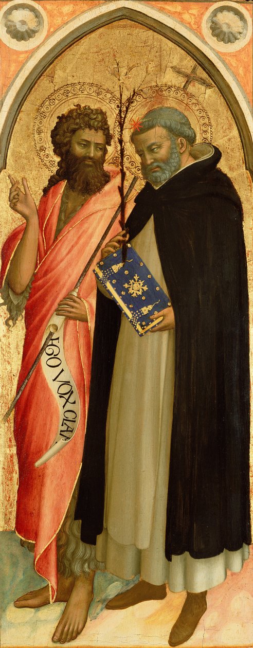 Svatý Jan Křtitel a svatý Dominik od Fra Angelico