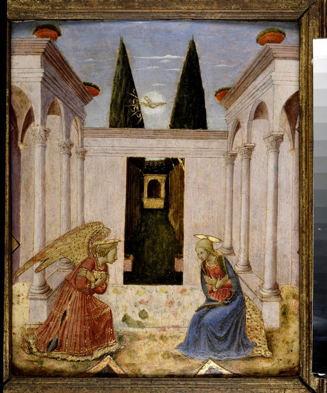 Zvěstování (tempera a zlacení na panelu) od Fra Angelico