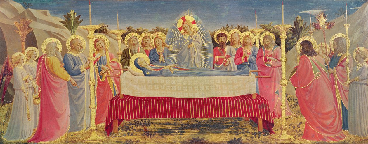 The Death of the Virgin, c.1435 (tempera na panelu) od Fra Angelico