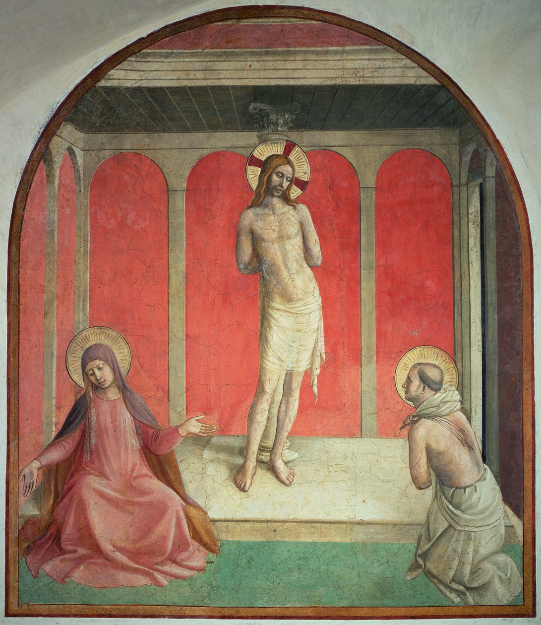 Bičování, 1442 od Fra Angelico