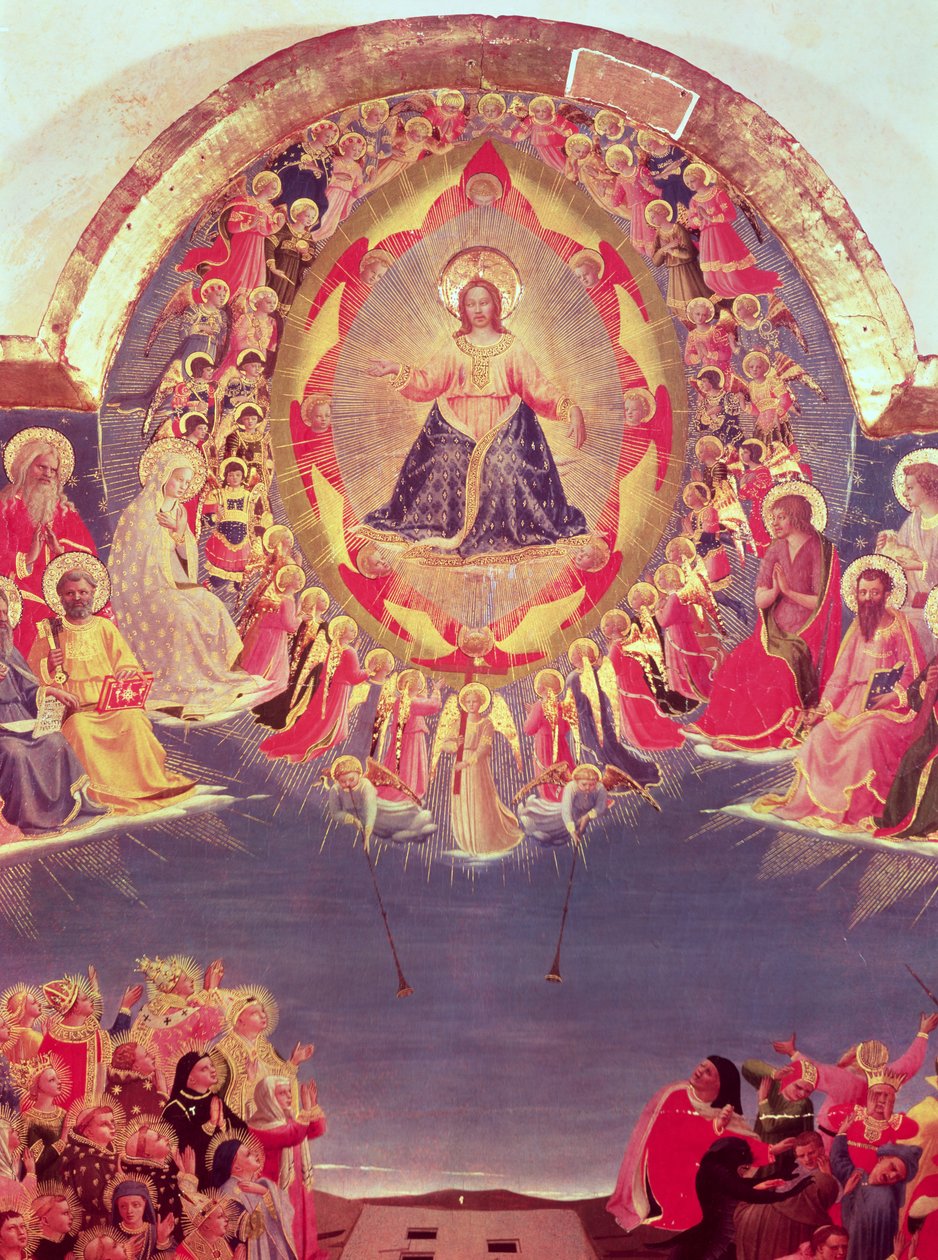 Poslední soud (tempera na panelu) (detail) od Fra Angelico