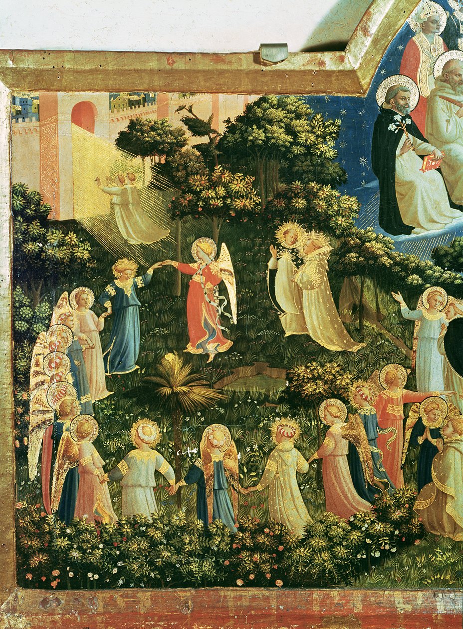 Poslední soud (tempera na desce) (detail) od Fra Angelico