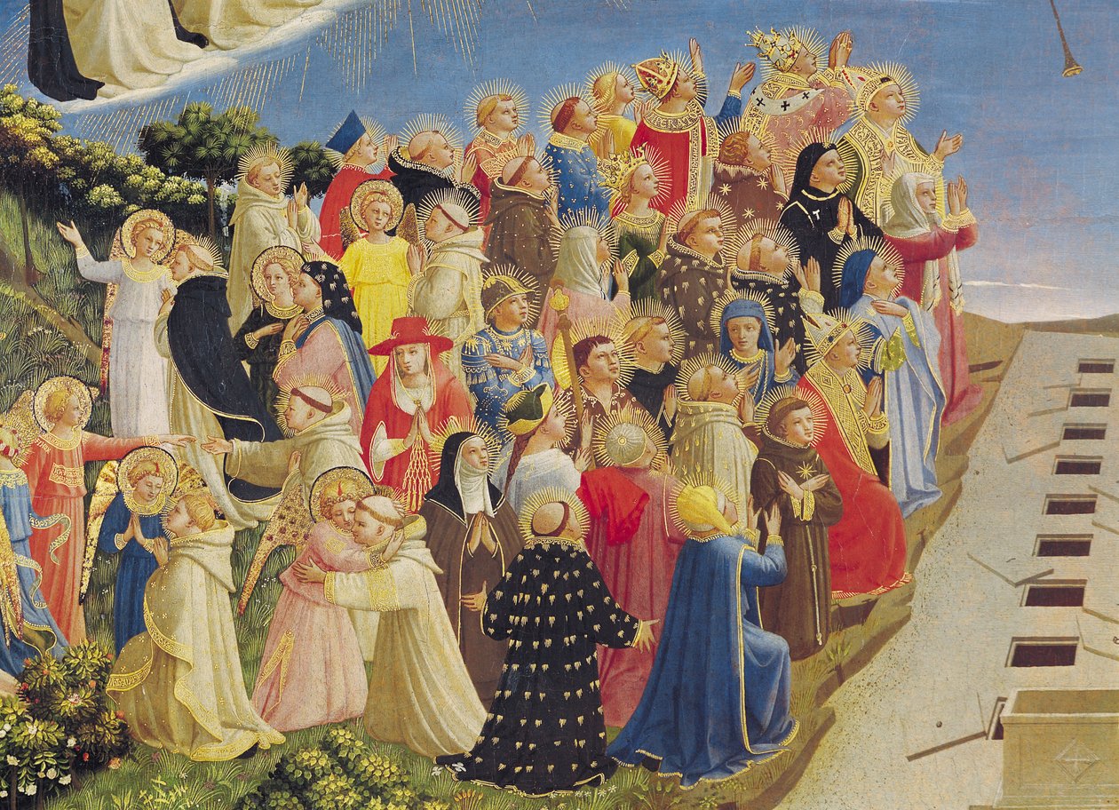 Poslední soud (tempera na panelu) (detail) od Fra Angelico