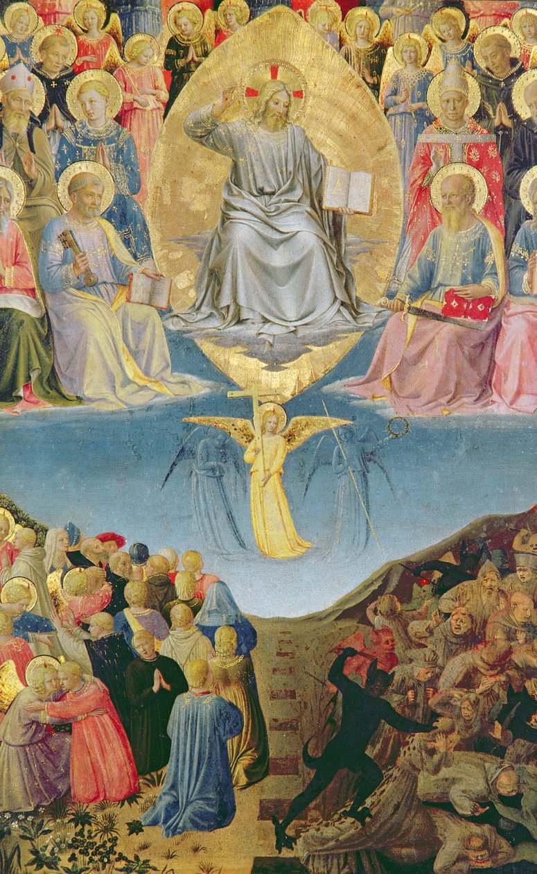Poslední soud, centrální panel z triptychu (tempera na panelu) od Fra Angelico
