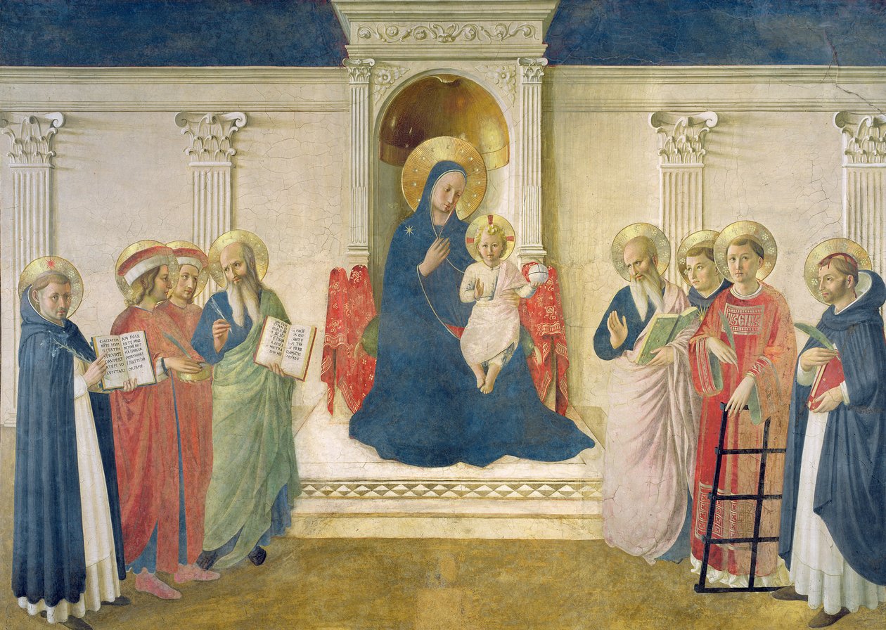 Madonna ze stínů, 1450 od Fra Angelico