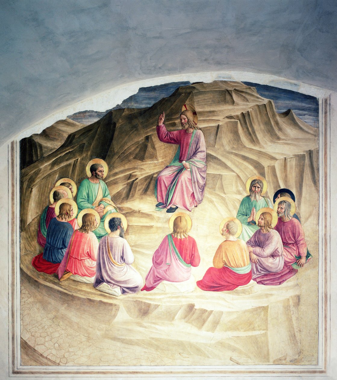 Kázání na hoře, 1442 od Fra Angelico