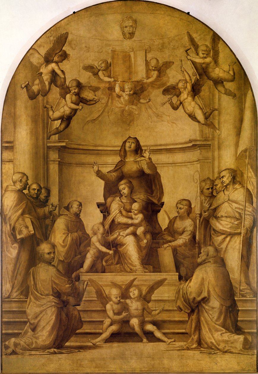Svatá Anna (sépiový oltář) od Fra Bartolommeo