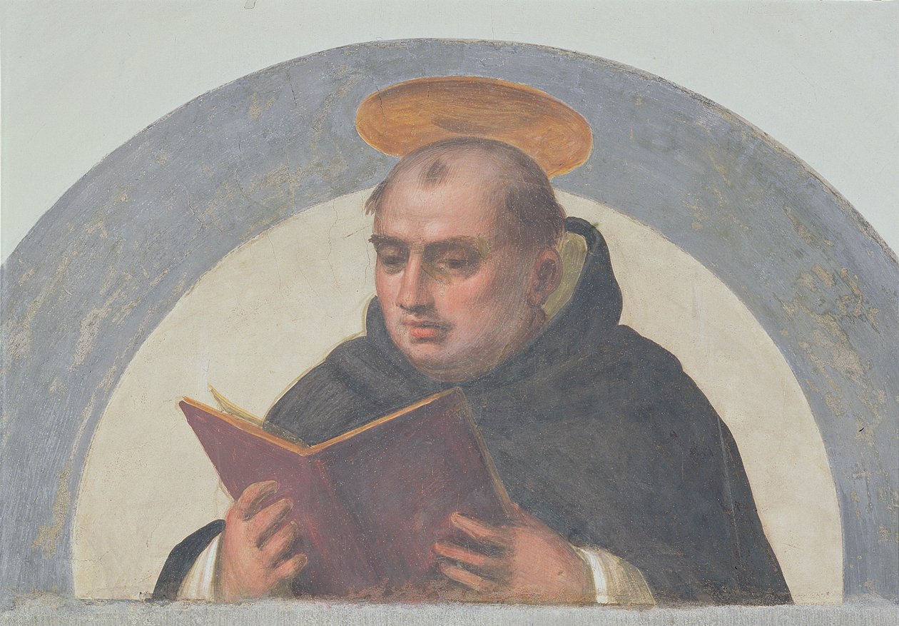 Svatý Tomáš Akvinský Čtení, kolem 1510-11 od Fra Bartolommeo