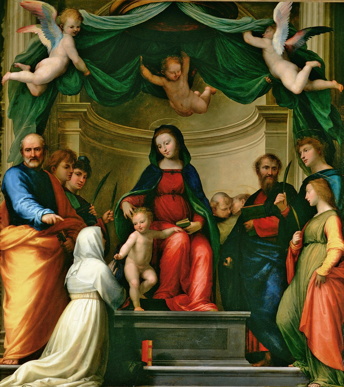 Mystická svatba svaté Kateřiny Sienské se svatými, 1511 od Fra Bartolommeo