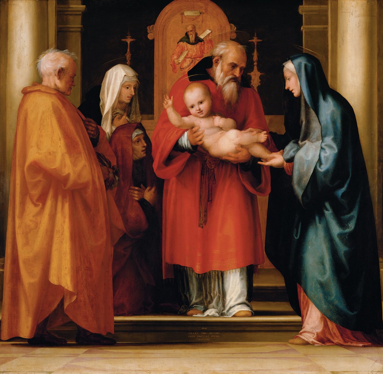 Kristova scéna v chrámu od Fra Bartolommeo