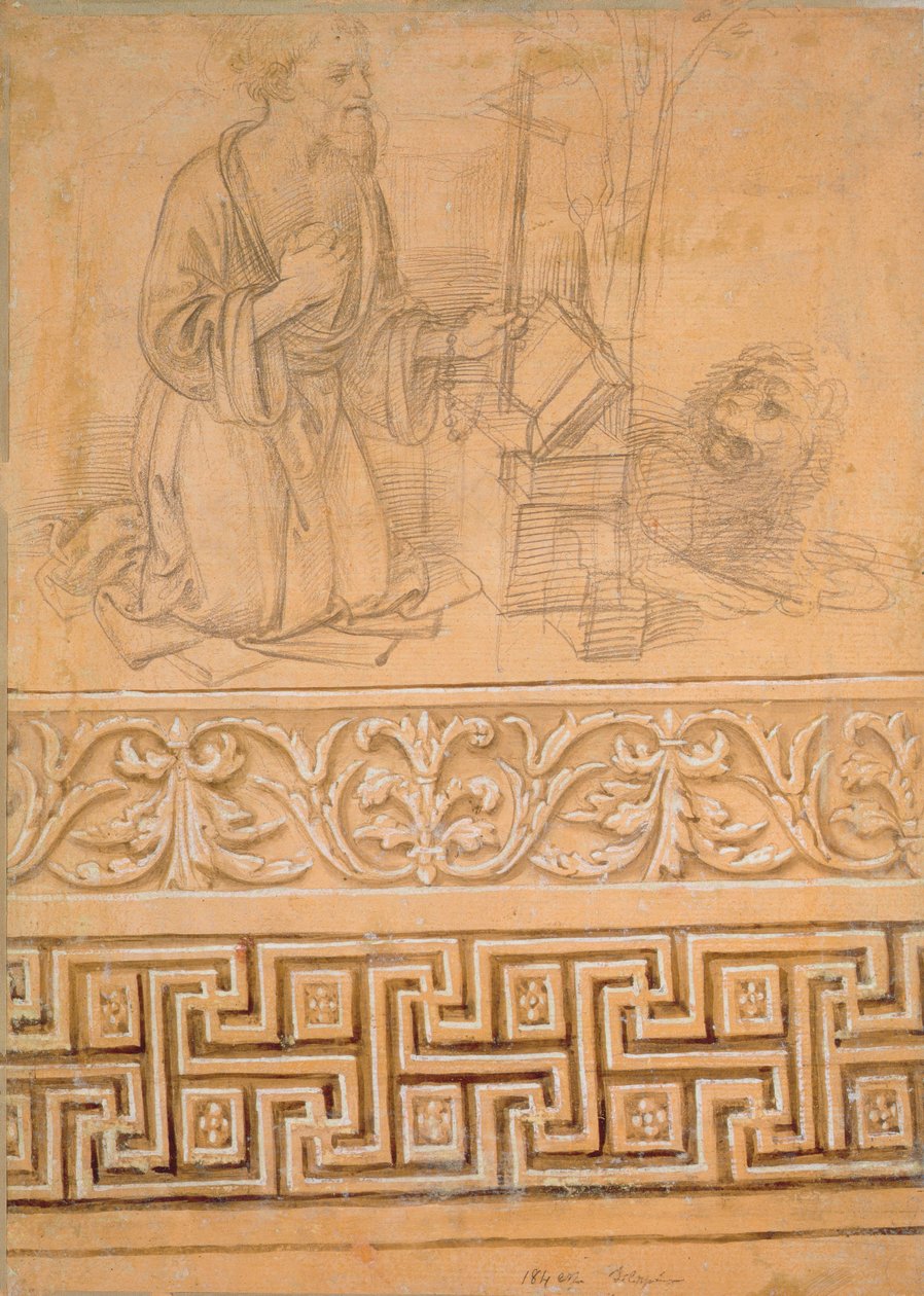 Sv. Jeroným v Pokání se lvem od Fra Filippo Lippi