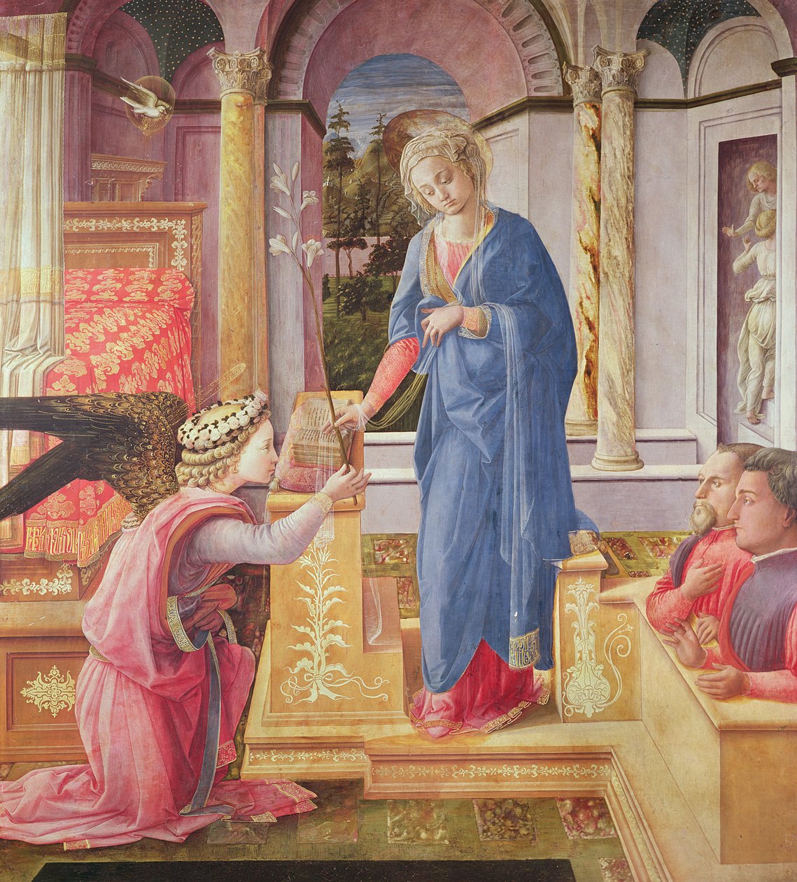 Zvěstování, kolem 1440-5 od Fra Filippo Lippi