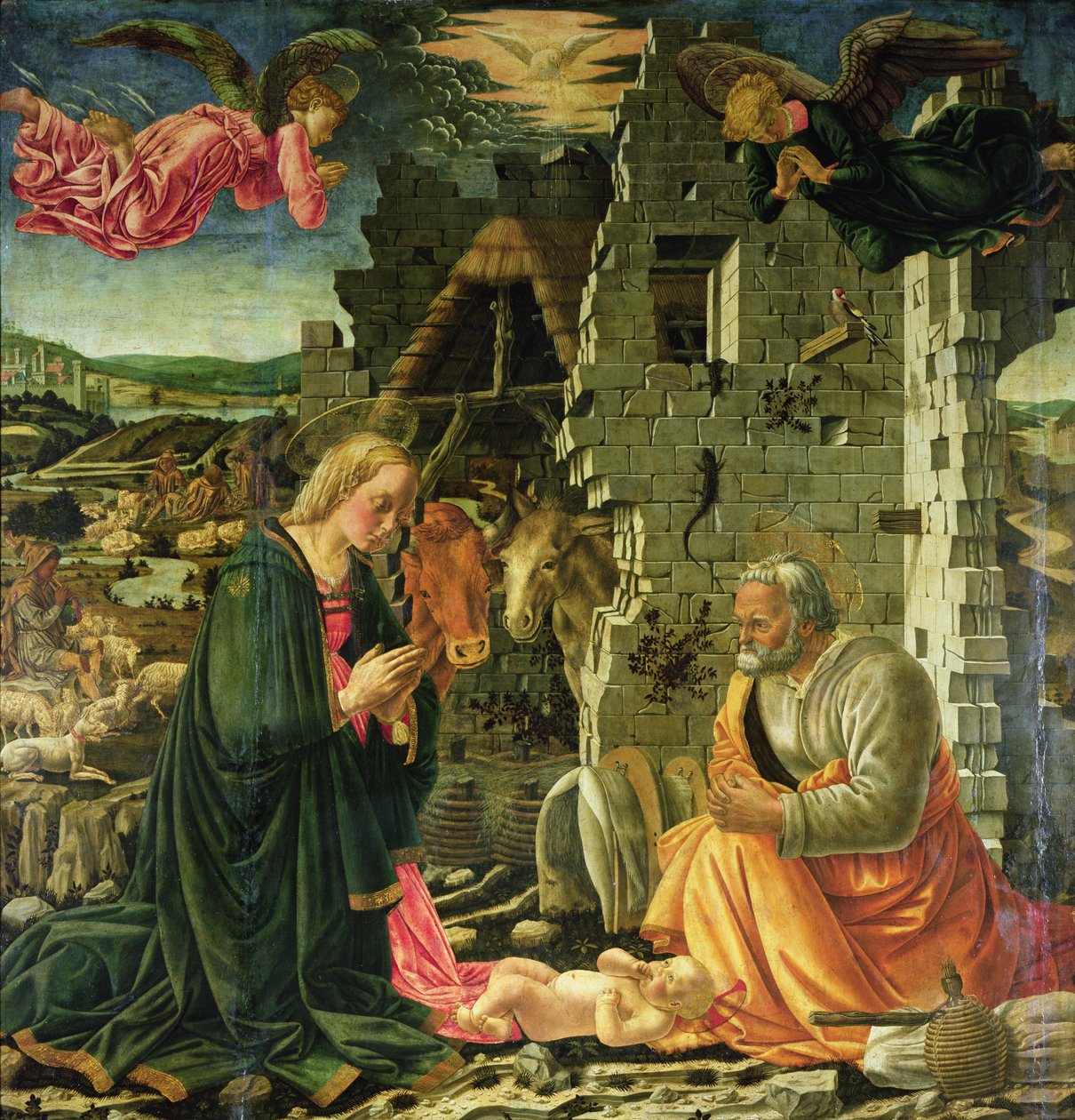 Narození Páně, 1465-70 od Fra Filippo Lippi