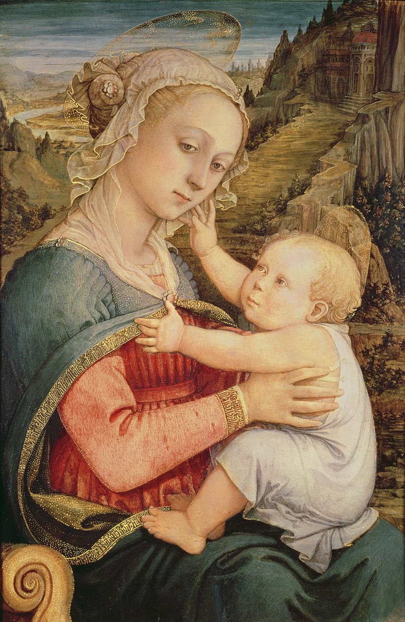 Panna s dítětem, kolem roku 1465 od Fra Filippo Lippi