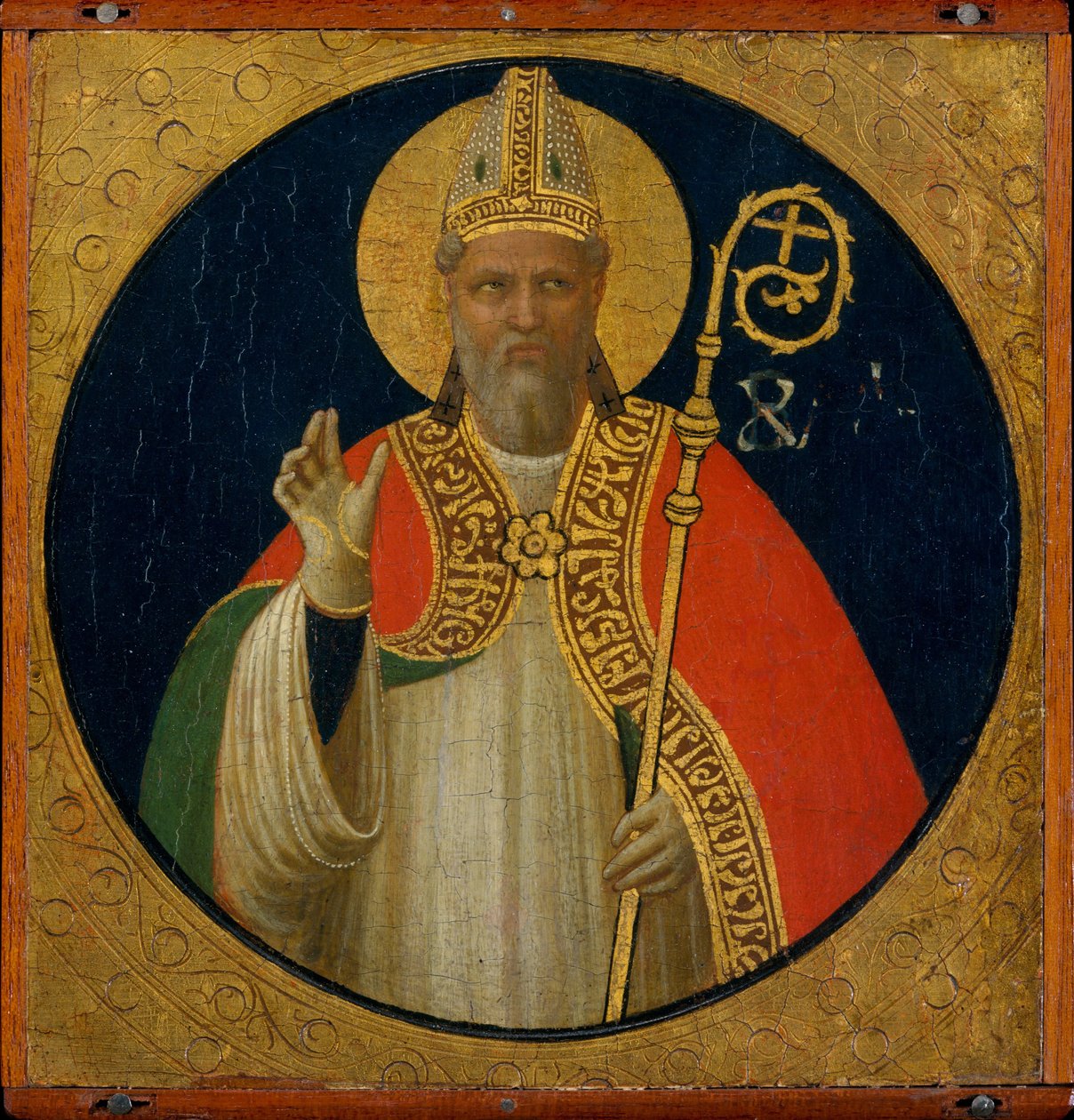 A Bishop Saint, c.1425 (tempera na dřevě) od Fra Angelico