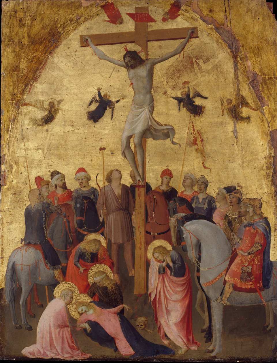 Ukřižování, kolem 1420-23 (tempera na dřevě) od Fra Angelico
