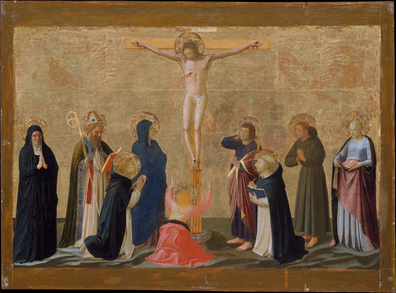 Ukřižování, cca 1440 (tempera na plátno položené na dřevě) od Fra Angelico