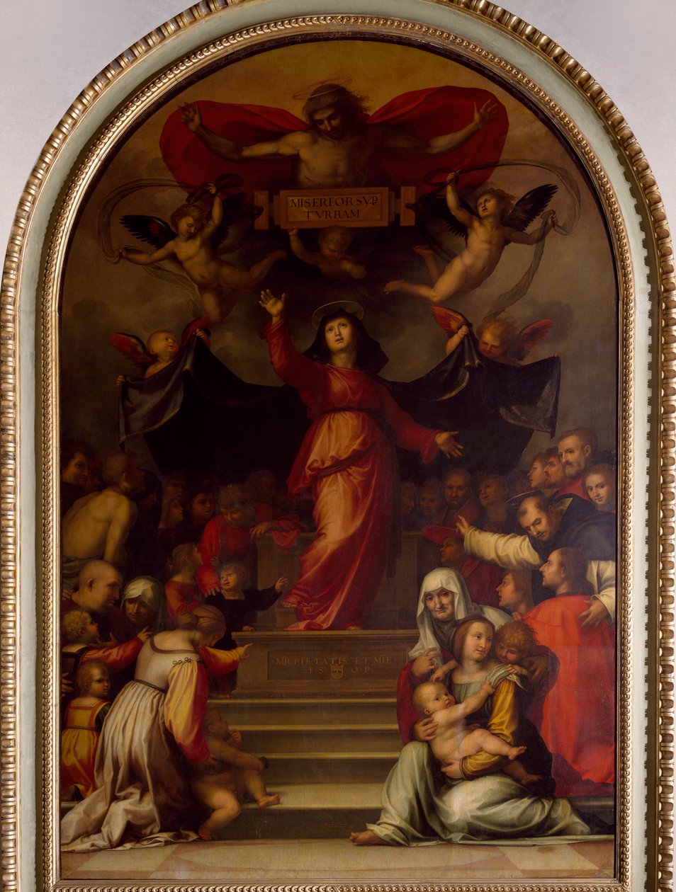 Panny Marie Milosrdné od Bartolomea della Porta známého jako Fra Bartolomeo od Fra (1472 1517) Bartolomeo