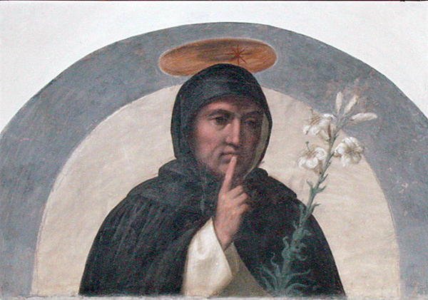 Svatý Dominik (asi 1170-1221) (freska) od Fra Bartolomeo