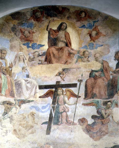 Poslední soud, detail zobrazující Krista ve majestátu od Fra Bartolomeo