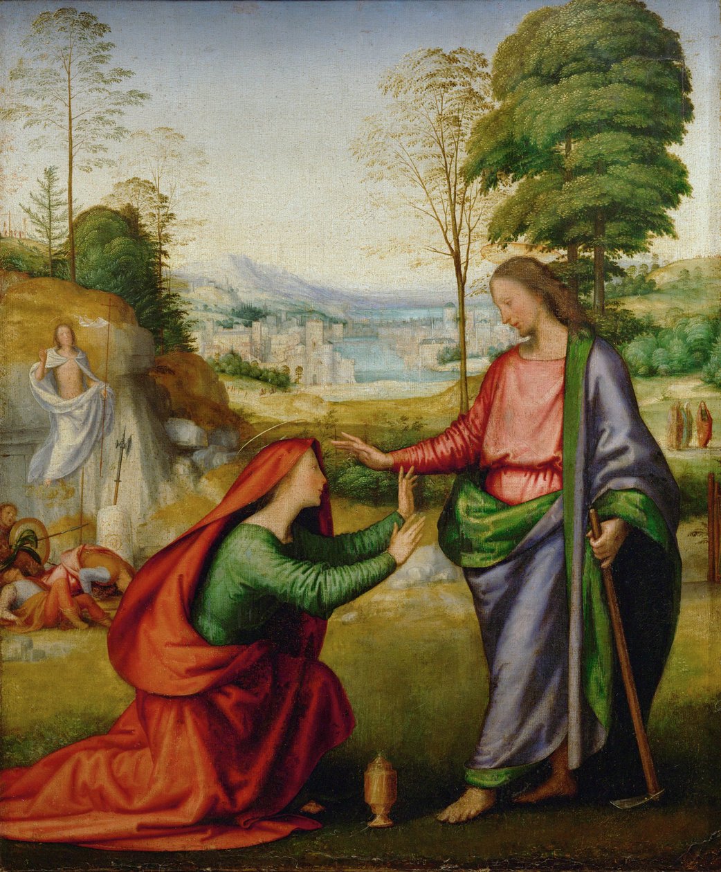 Noli me tangere - Svatá Marie Magdaléna se setkává s Kristem po jeho zmrtvýchvstání... od Fra (1472 1517) Bartolomeo