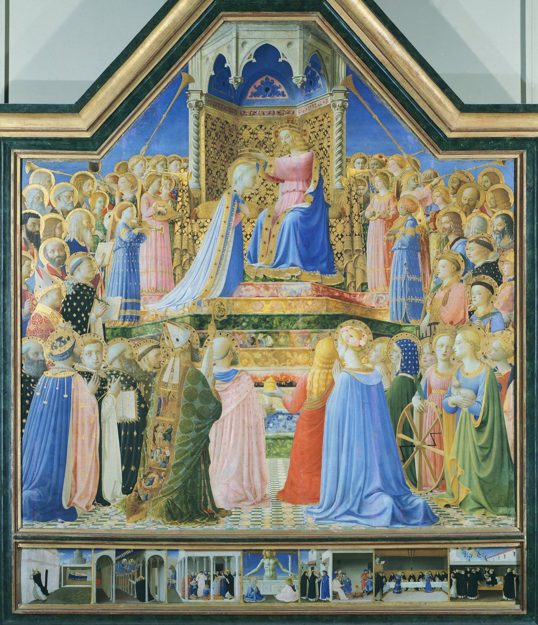 Korunovace Panny Marie od Fra (c.1387 1455) Angelico