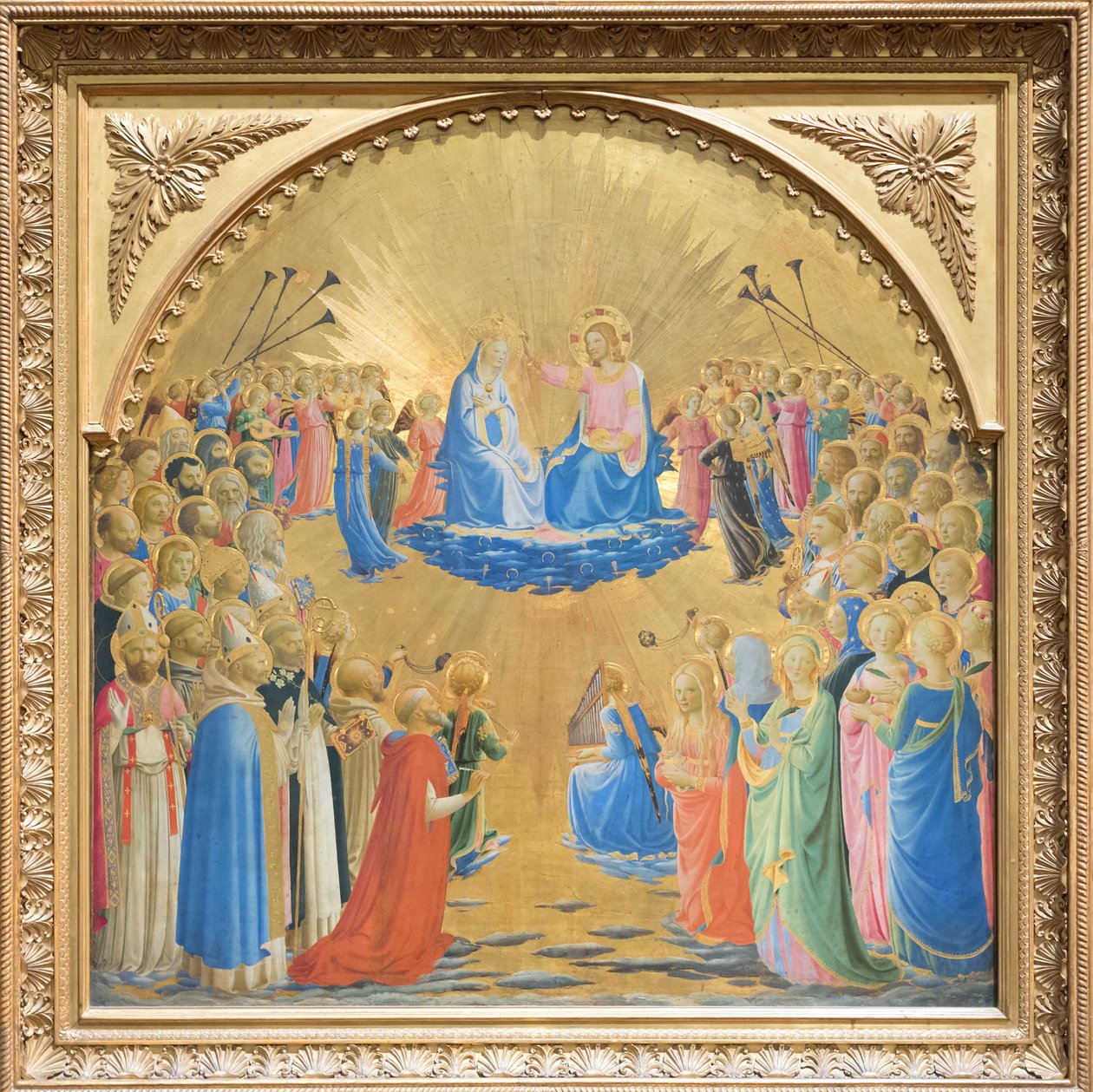 Oslava Panny s anděly a svatými od Fra (c.1387 1455) Angelico