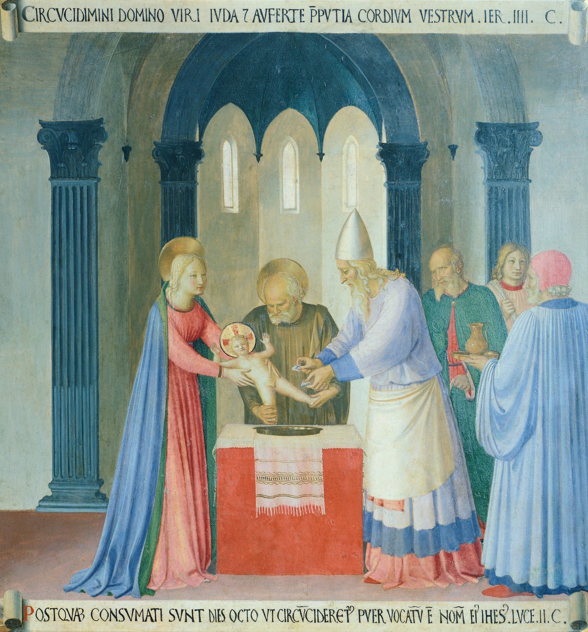 Vložka zobrazující obřízku Ježíše, panel z Armadio degli Argenti (Stříbrná truhla) se životem Ježíše od Fra (c.1387 1455) Angelico