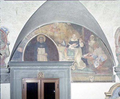 Zázračné objevení klíče od pásu sv. Antonína, luneta (freska) od Fra (c.1387 1455) Angelico