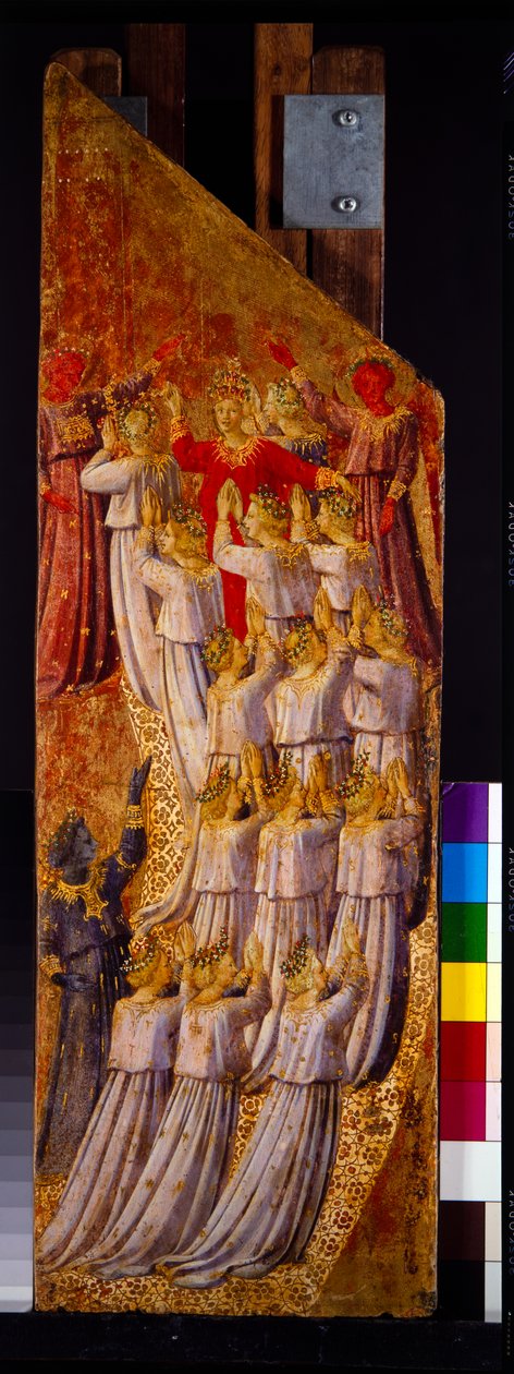 Dva panely z Posledního soudu zobrazující výstup do nebe a sestup do pekla (panel) od Fra (c.1387 1455) Angelico
