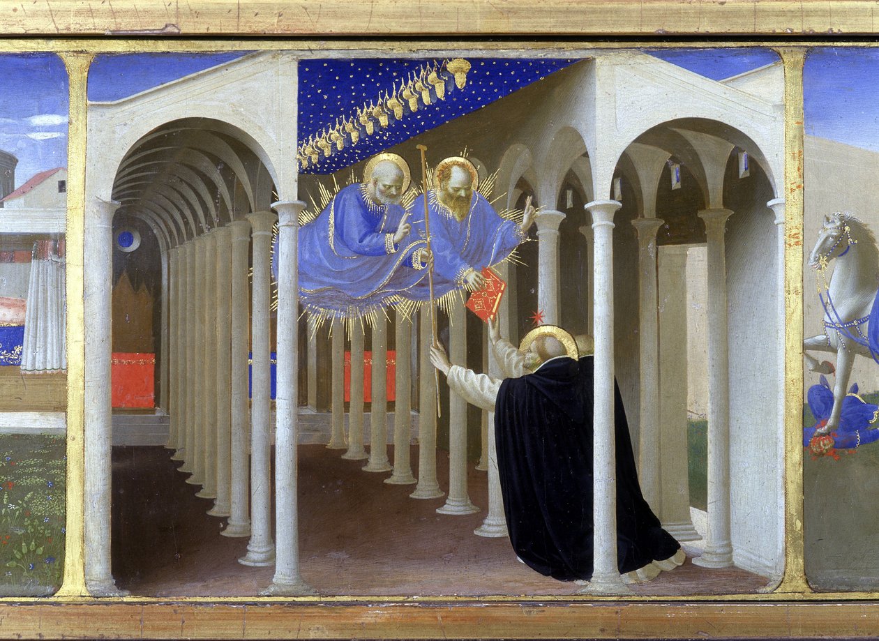 Vystoupení svatého Petra a Pavla ve svaté Dominikě od Fra  Angelico