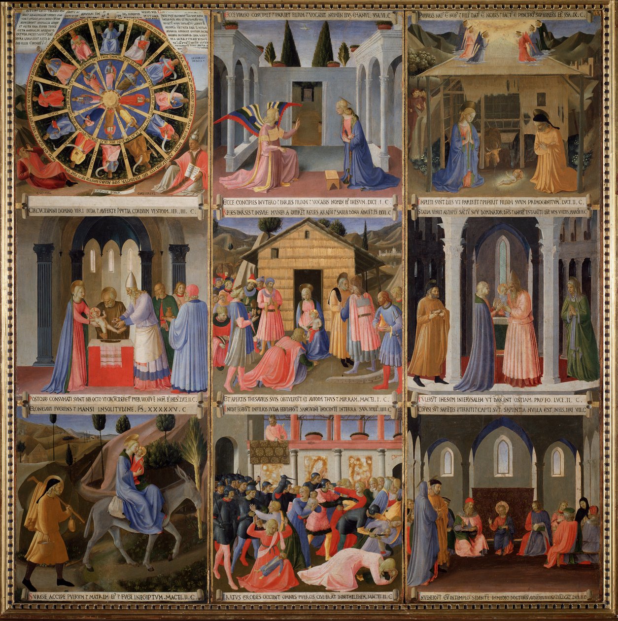 Armadio degli Argenti: Život Kristův (tempera na dřevě od Fra  Angelico