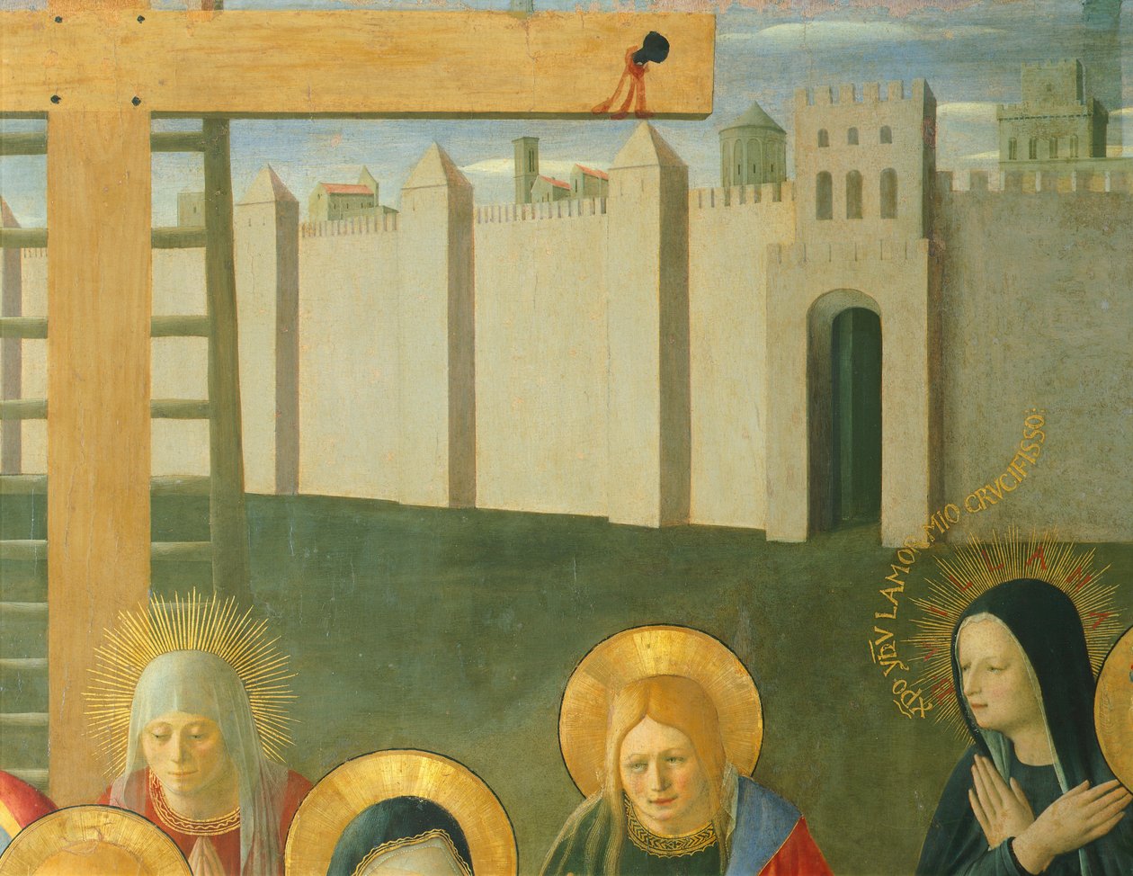 Vložka zobrazující truchlení Krista, panel z Armadio degli Argenti (Stříbrná truhla) se životem Ježíše od Fra (c.1387 1455) Angelico