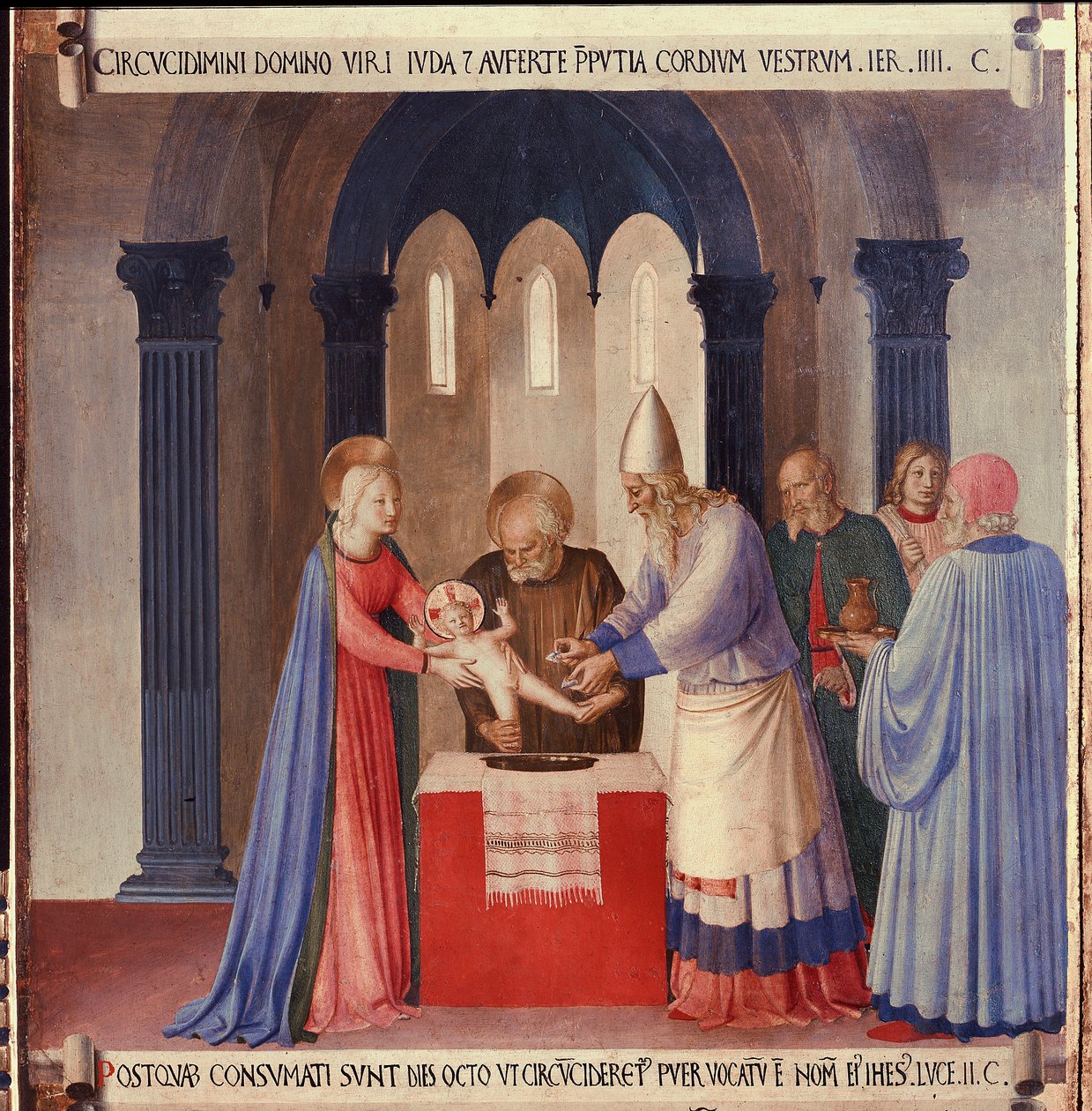 Život Kristův: obřízka, Armadio degli Argenti. (Tempera na dřevě od Fra  Angelico
