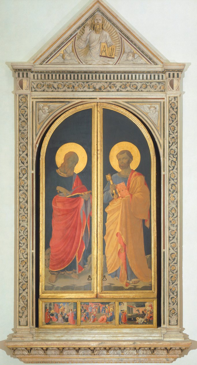 Oltářní obraz věnců: sv. Petr a sv. Marek od Fra  Angelico