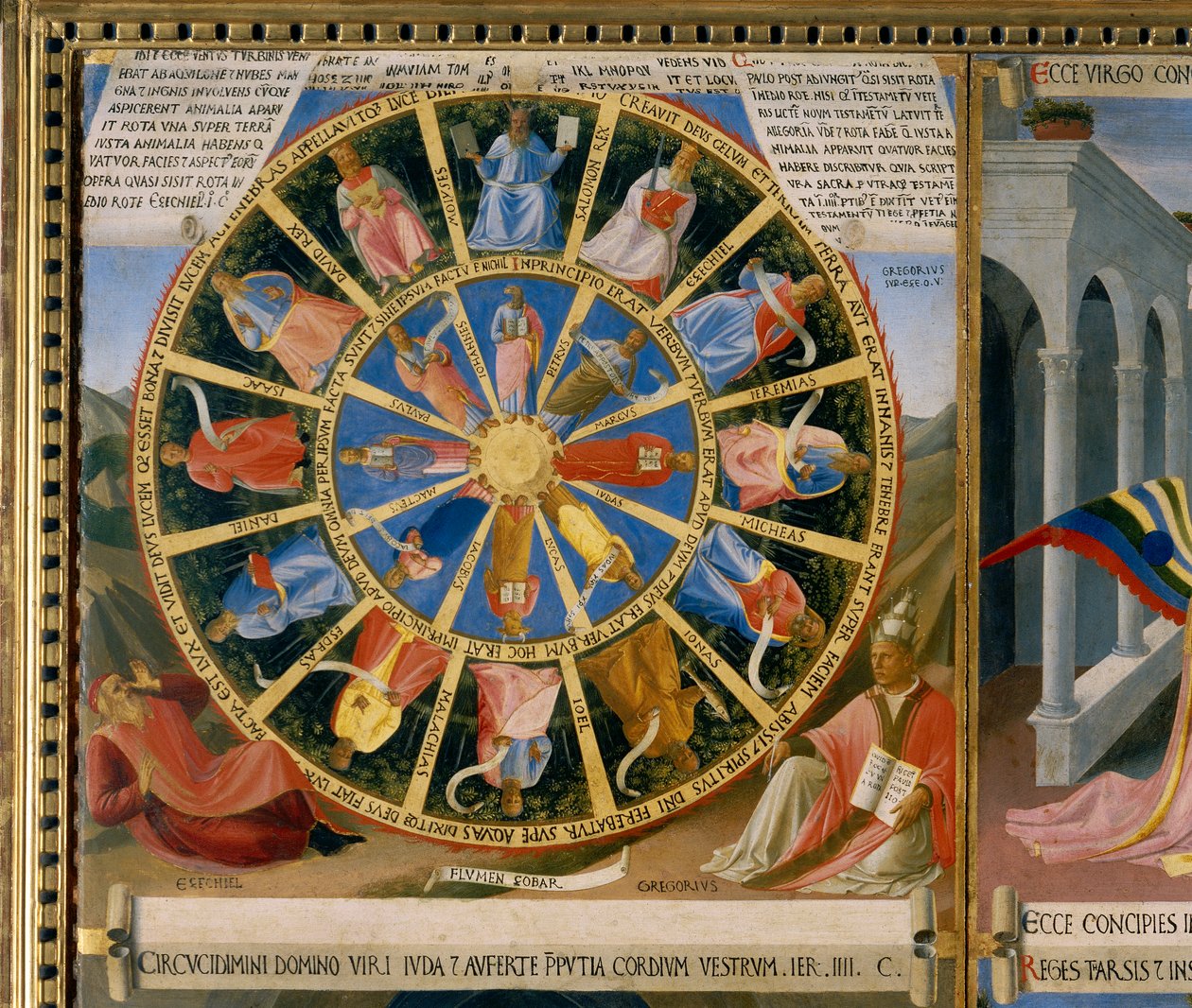 Stříbrné pokladničky, Kolo blahoslavených, detail Příběhů ze života Kristova od Fra  Angelico