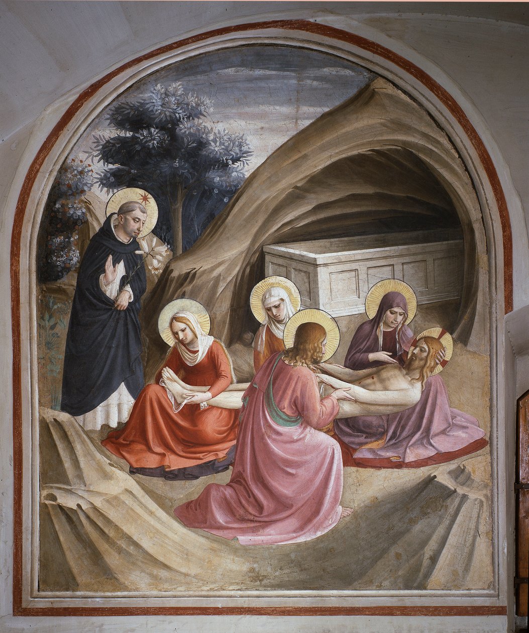 Oplakávání Krista (Freska od Fra  Angelico