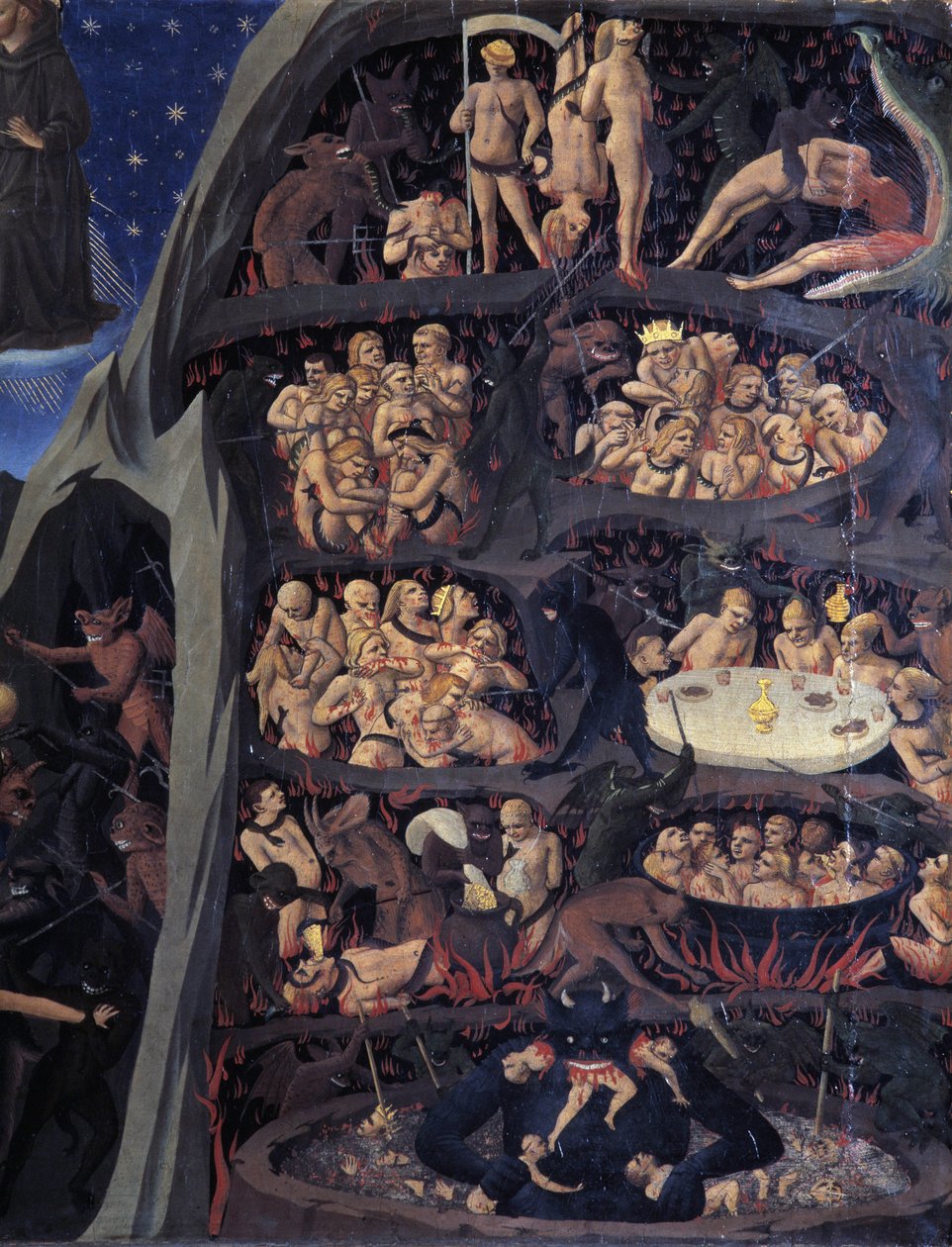Poslední soud: Peklo od Fra  Angelico