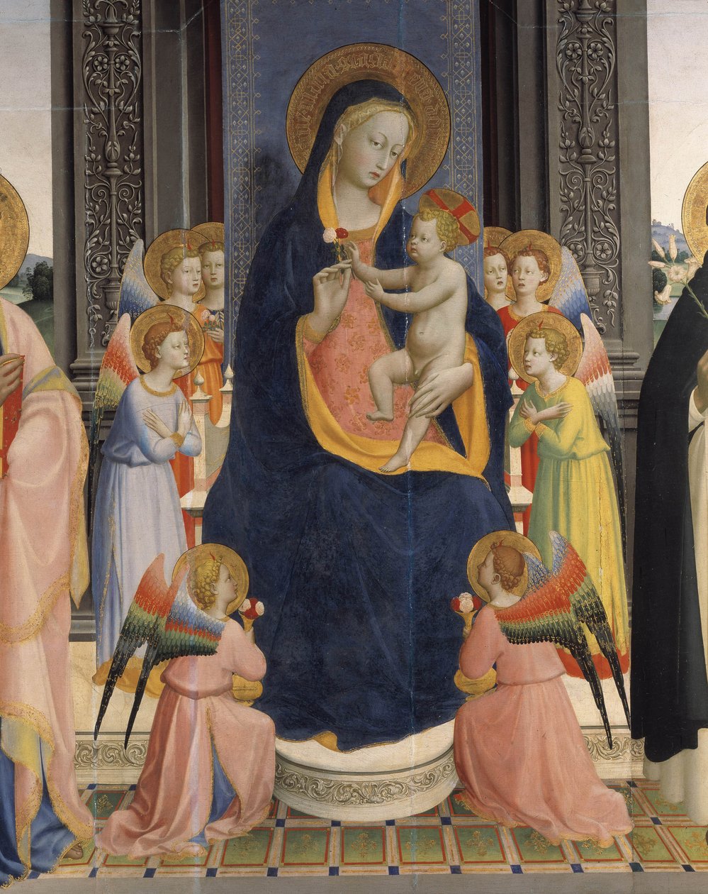 Panna s dítětem a svatými od Fra  Angelico